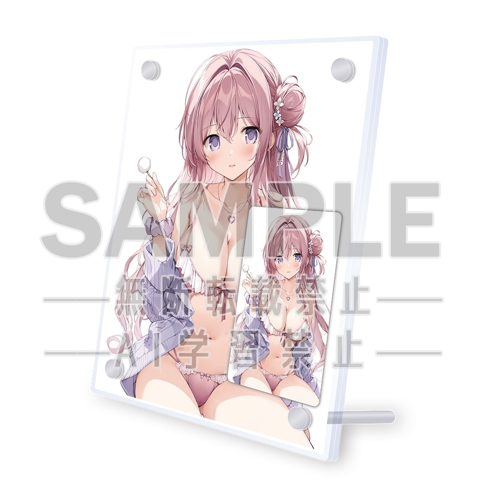 電撃萌王2025年10月号誌上通販 10月号表紙図書カードNEXT・karory【台座付き】