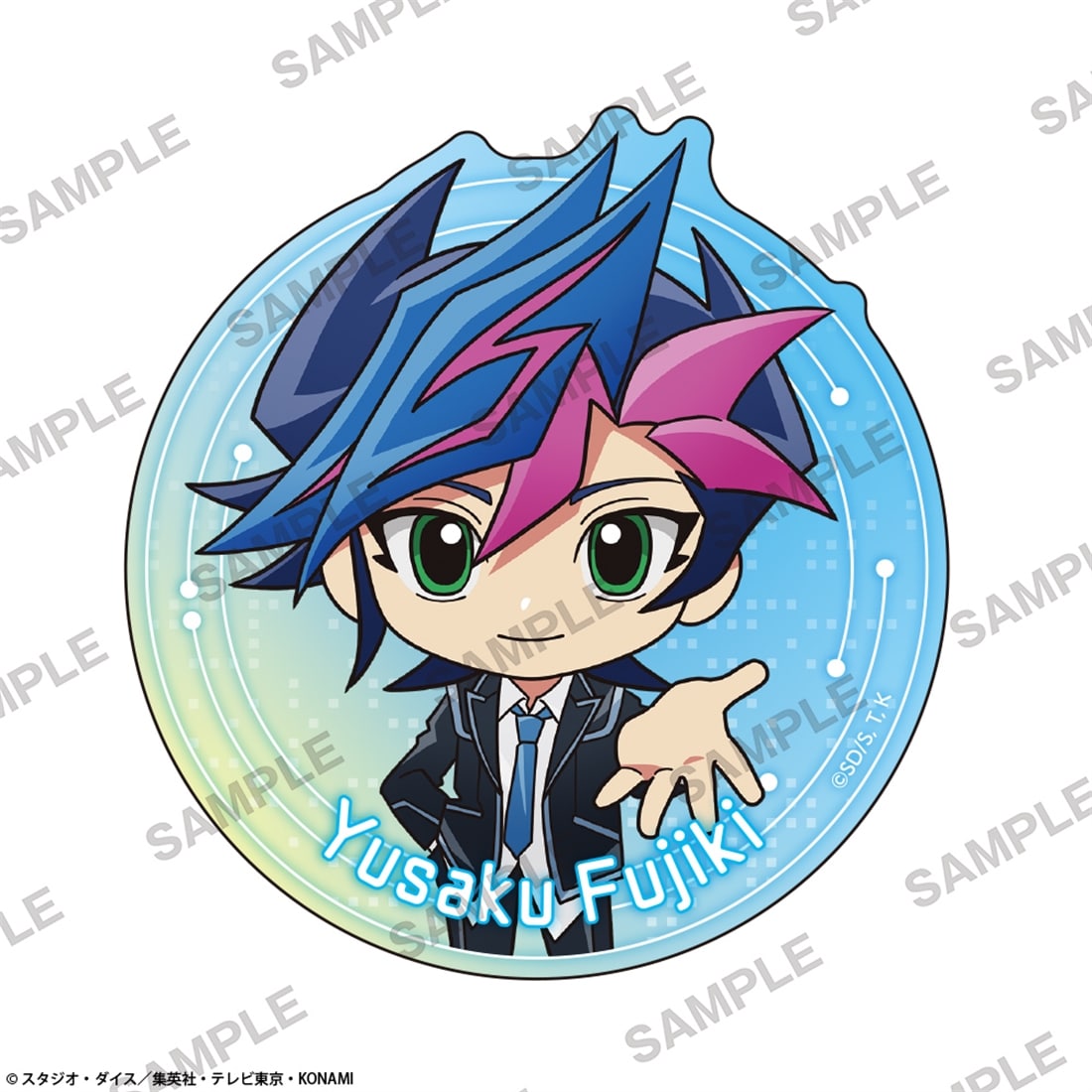 遊☆戯☆王ＶＲＡＩＮＳ ステッカー 共にver. 藤木遊作 にいてんご