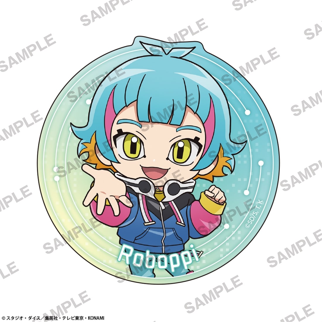 遊☆戯☆王ＶＲＡＩＮＳ ステッカー 共にver. ロボッピ(人間態) にいてんご