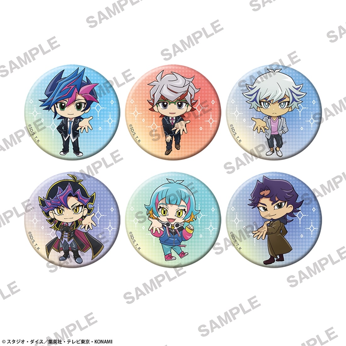 遊☆戯☆王ＶＲＡＩＮＳ にいてんごきらきら缶バッジコレクション 共にver. Box Box