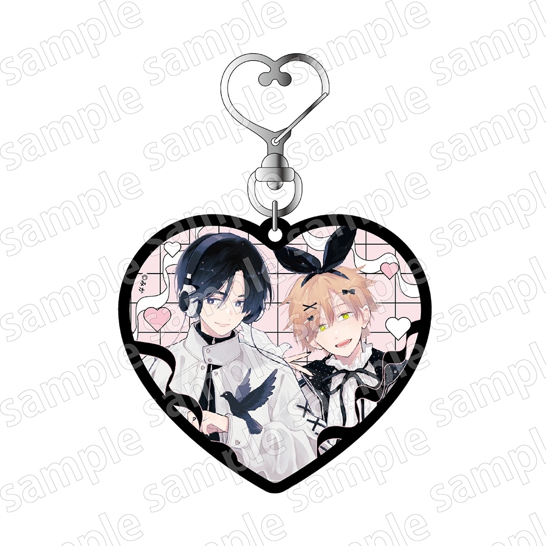 アクリルキーホルダー　君には届かない。　BLACK&PINK ver.