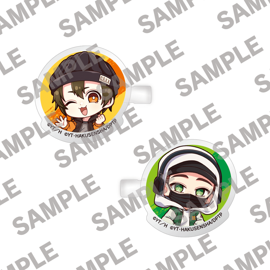 拷問バイトくんの日常 ミニキャラアクリルクリップセット ストリートシリーズ　ミケ＆ヒュー