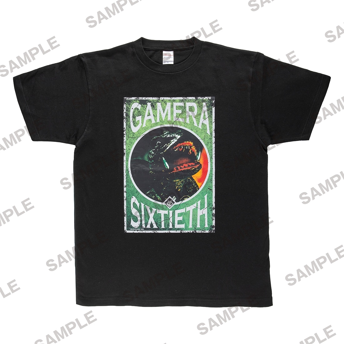 【二次受注】ガメラ60th記念Tシャツ　BLACK　M BLACK M