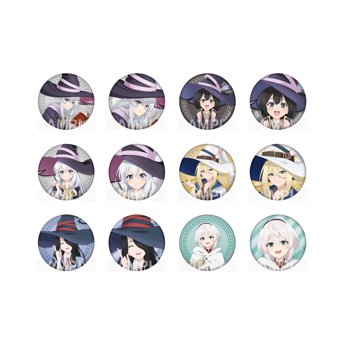 「魔女の旅々」トレーディングきらきら缶バッジ Anime 5th Anniversary　BOX