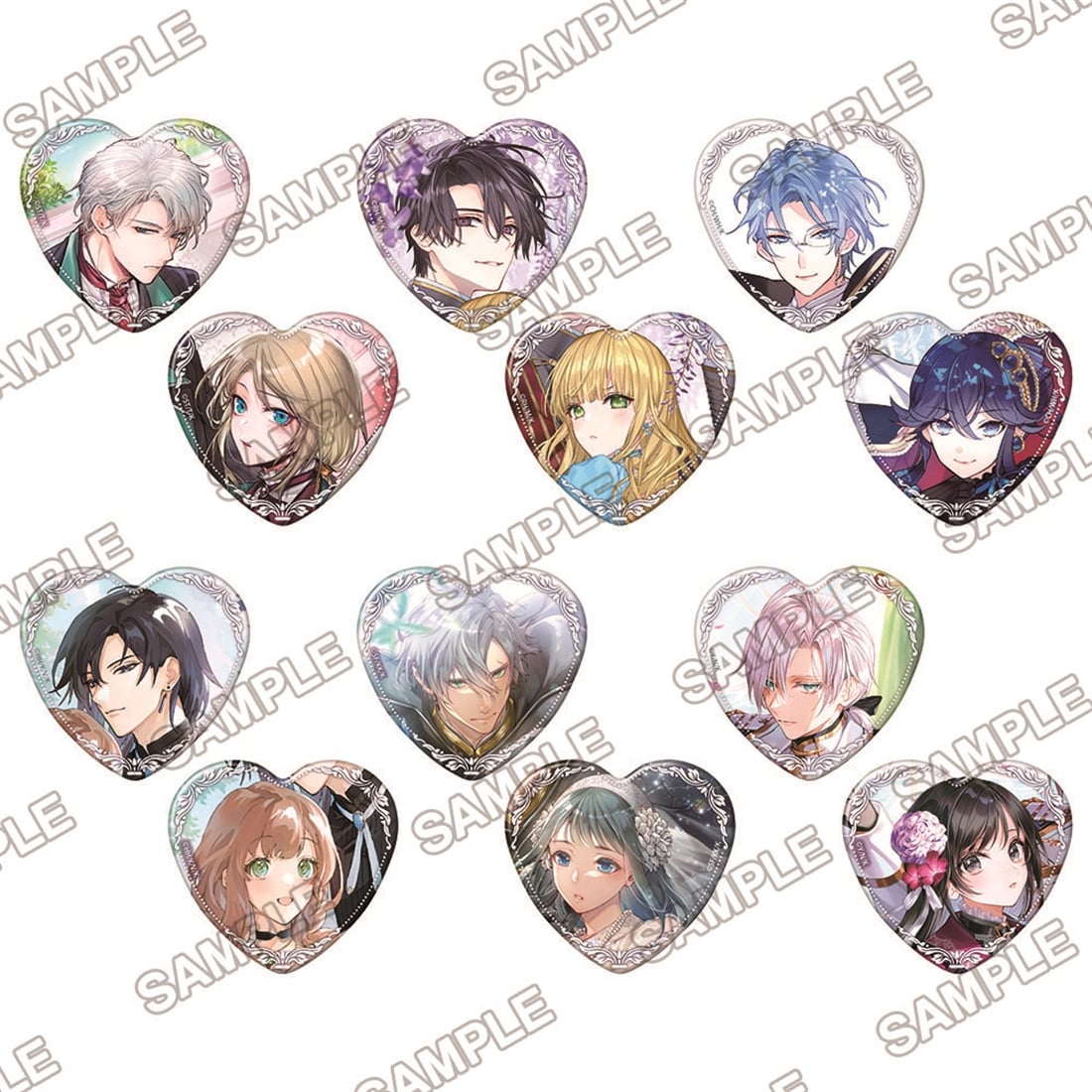 角川ビーンズ文庫創刊24周年記念トレーディングハート缶バッジ