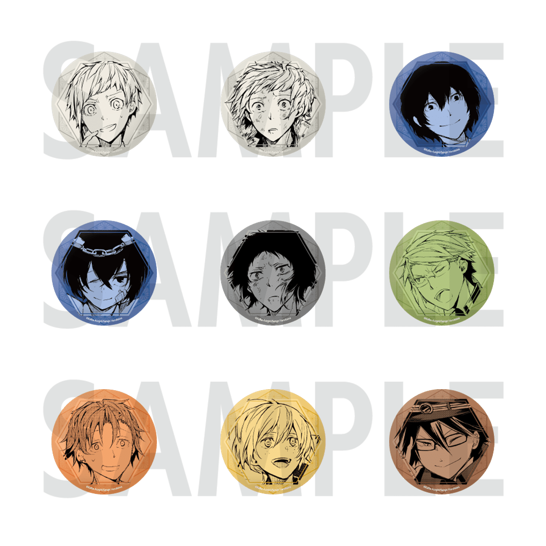 『文豪ストレイドッグス』トレーディングホログラム缶バッジ novels ver.3