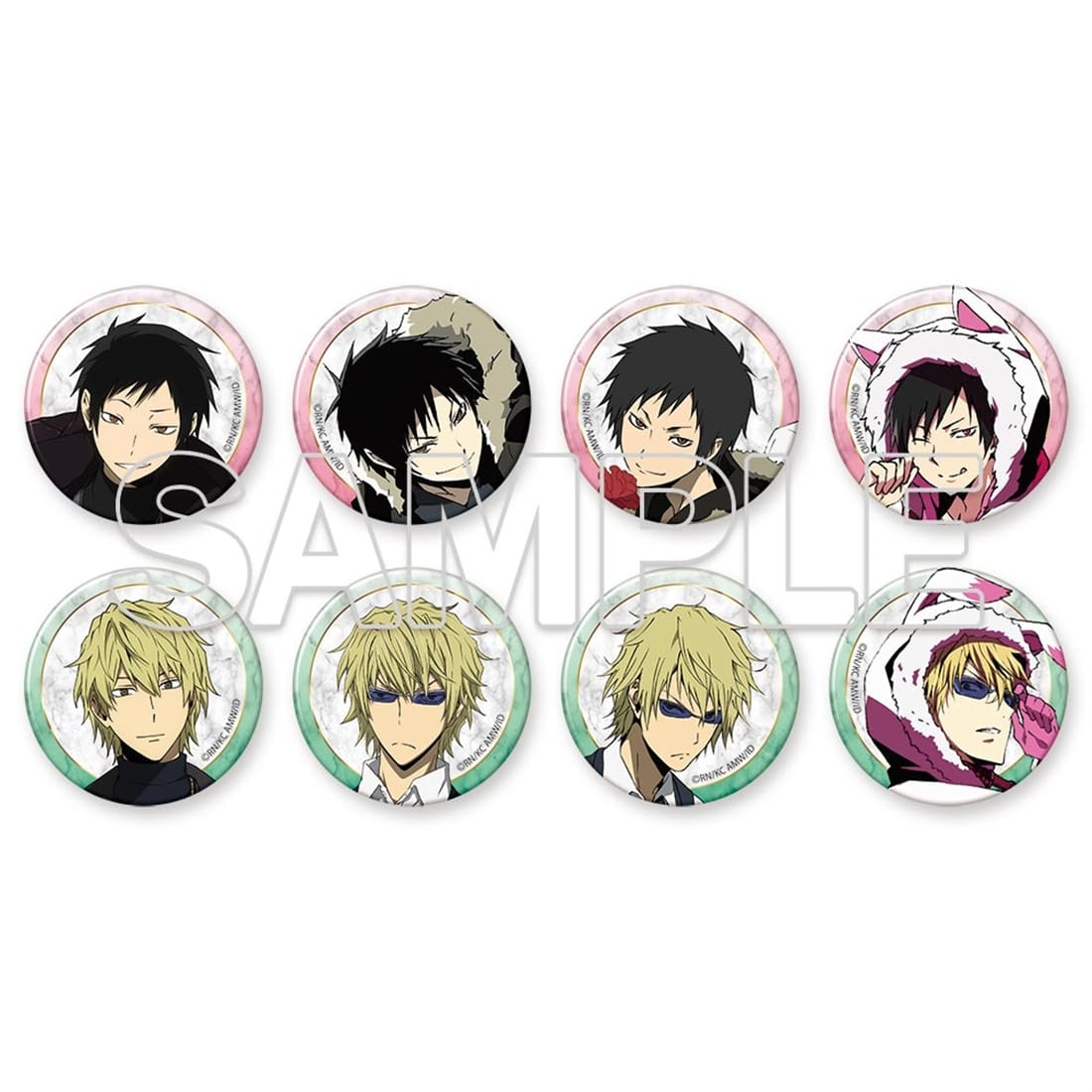 『デュラララ!!×２』Ver.winter トレーディング缶バッジ 折原臨也＆平和島静雄