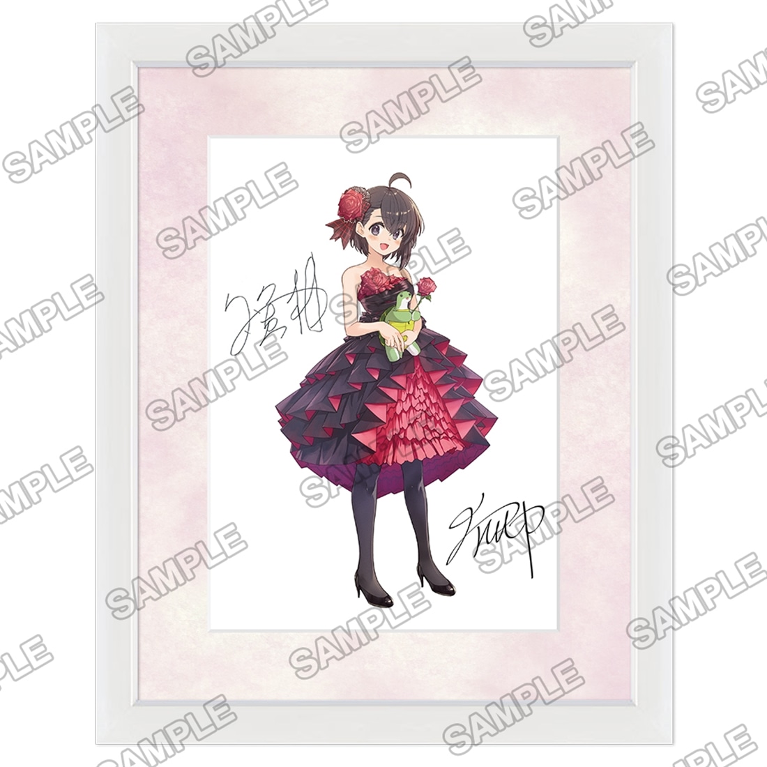 カドカワBOOKS10周年記念 複製サイン入りA5キャラファイングラフ『痛いのは嫌なので防御力に極振りしたいと思います。』メイプル