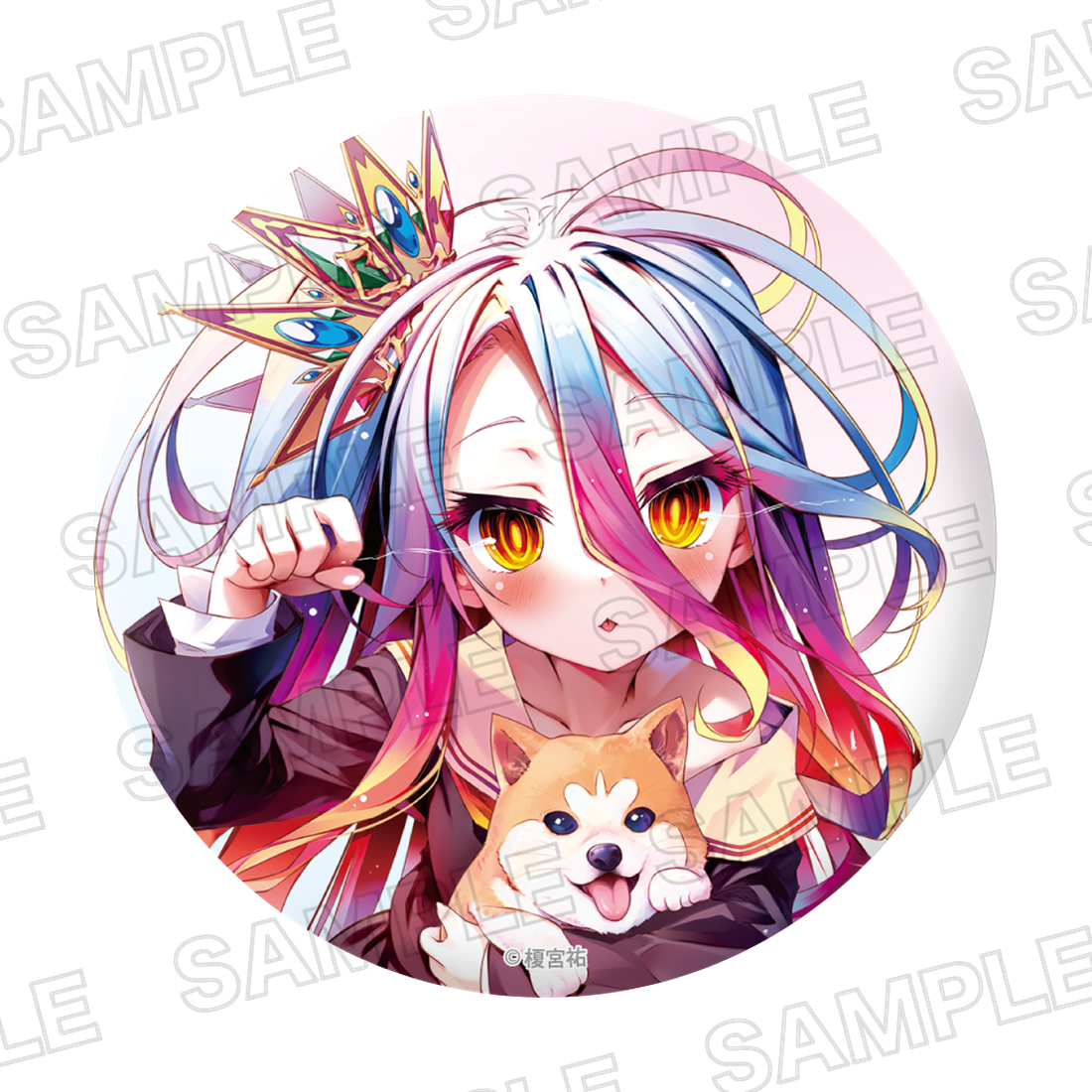 ライトノベル展2025 ホログラム缶バッジ　ノーゲーム・ノーライフ