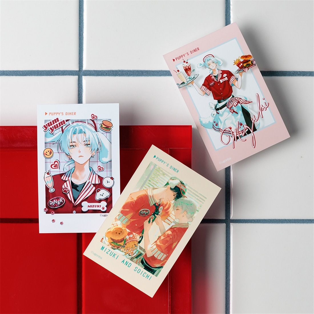 泉月と聡一「Puppy's DINER」ブロマイドセット　泉月セット