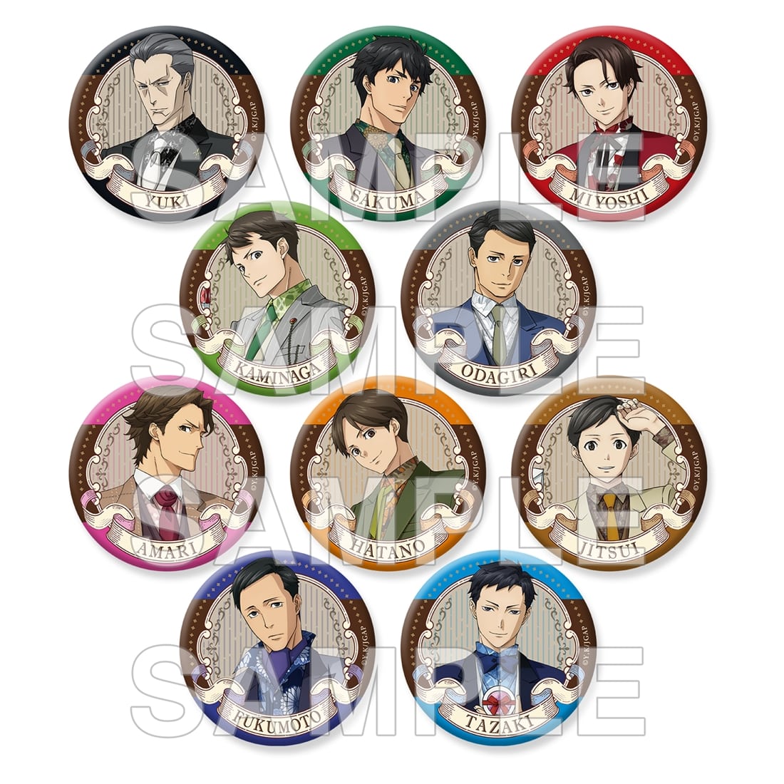 ジョーカー・ゲーム トレーディング缶バッジ Anime 10th anniversary BOX