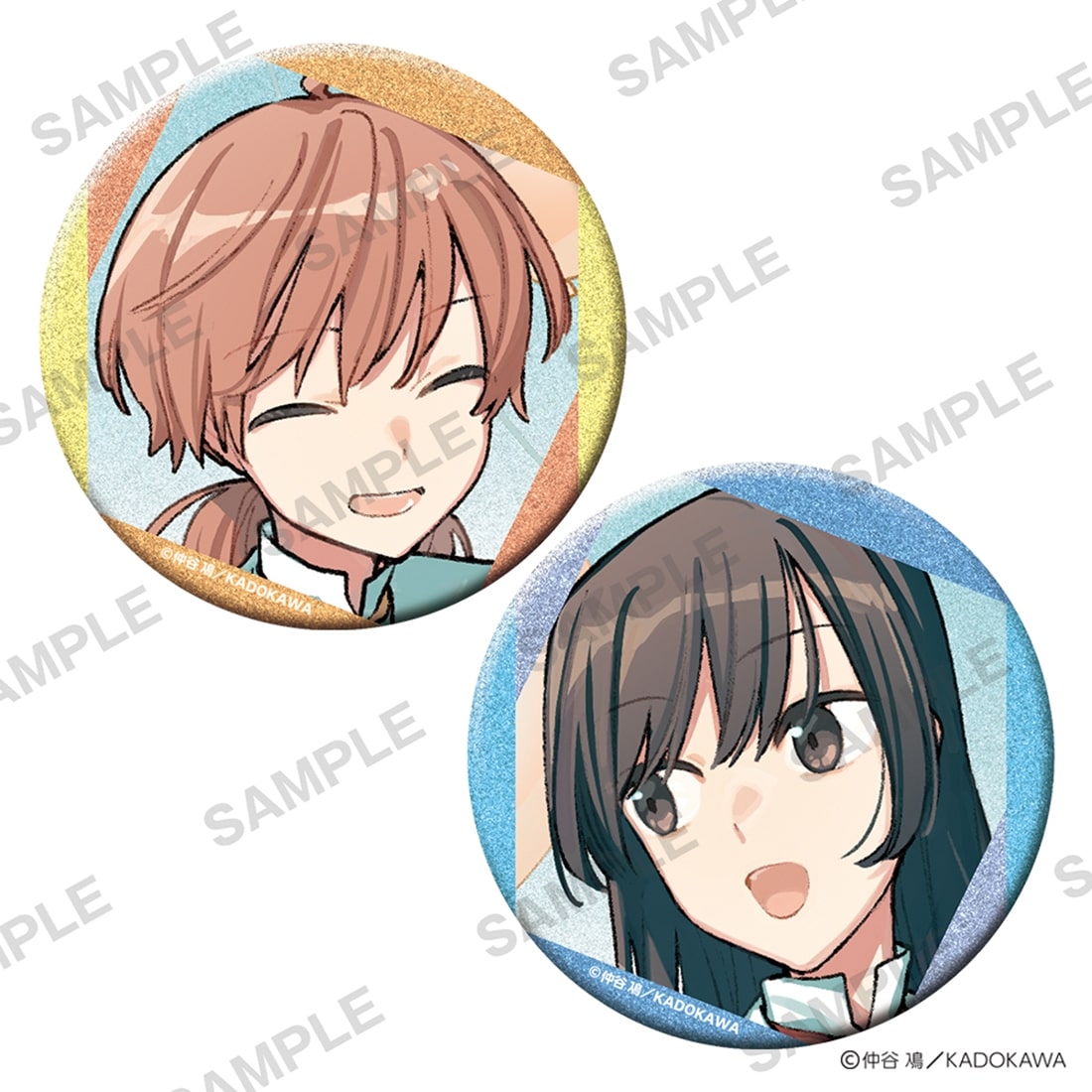 【二次受注】仲谷鳰 POP UP SHOP きらきら缶バッジセット やがて君になる 描き下ろし