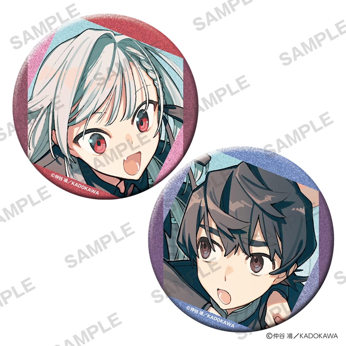 【二次受注】仲谷鳰 POP UP SHOP きらきら缶バッジセット きみは終末 描き下ろし