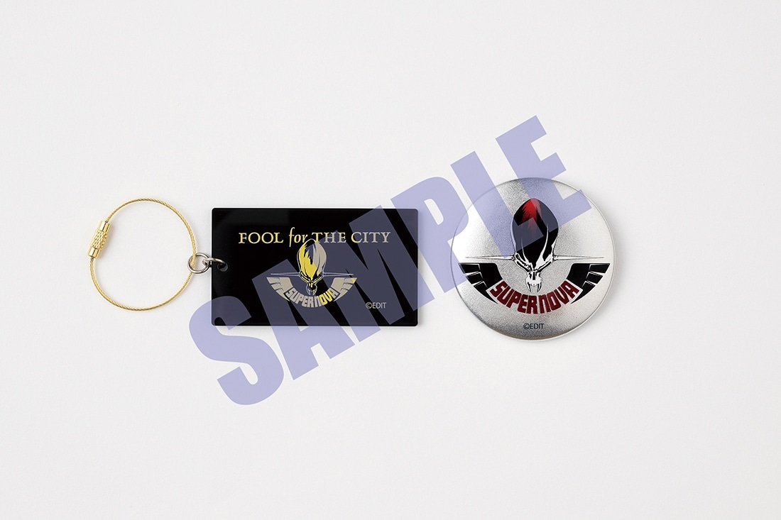 DESIGNS 永野護デザイン展 FOOL for THE CITY アクリルキーホルダー＆缶バッジセット