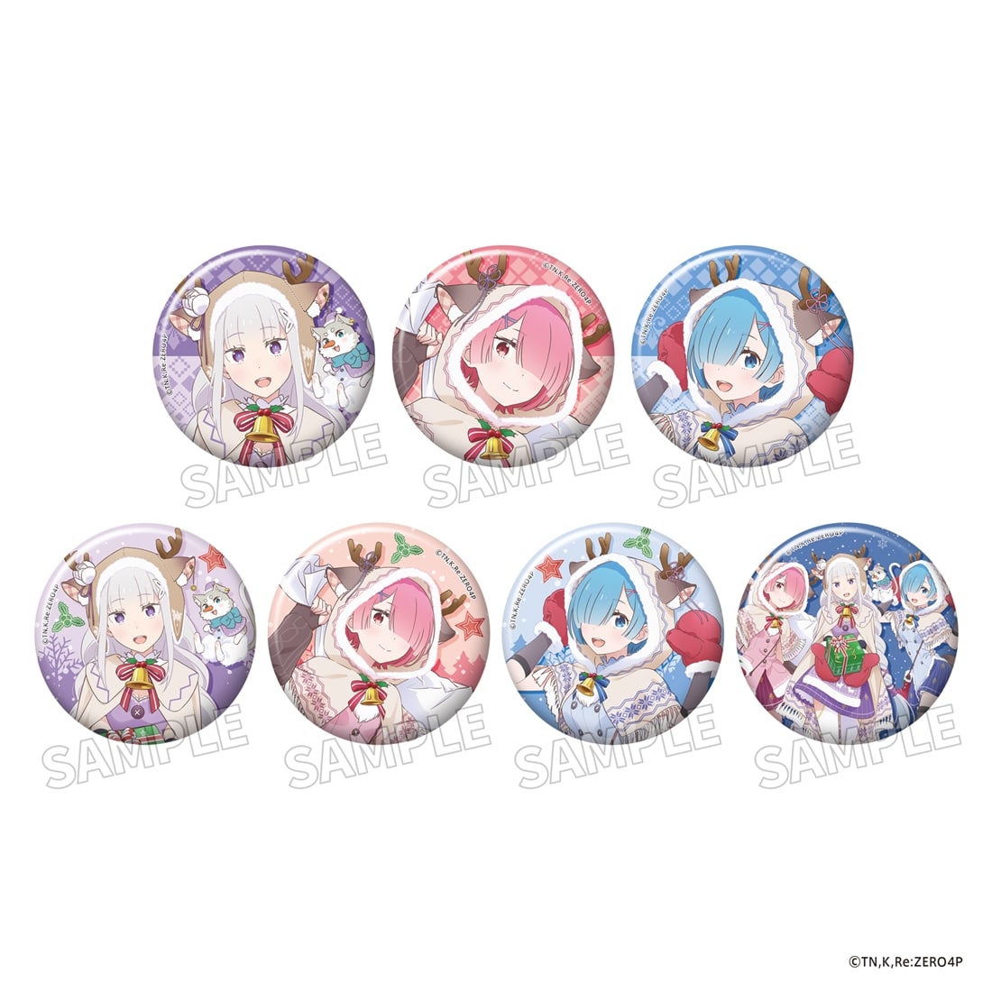 「Re:ゼロから始める異世界生活」トレーディングきらきら缶バッジ クリスマスコス ver. BOX