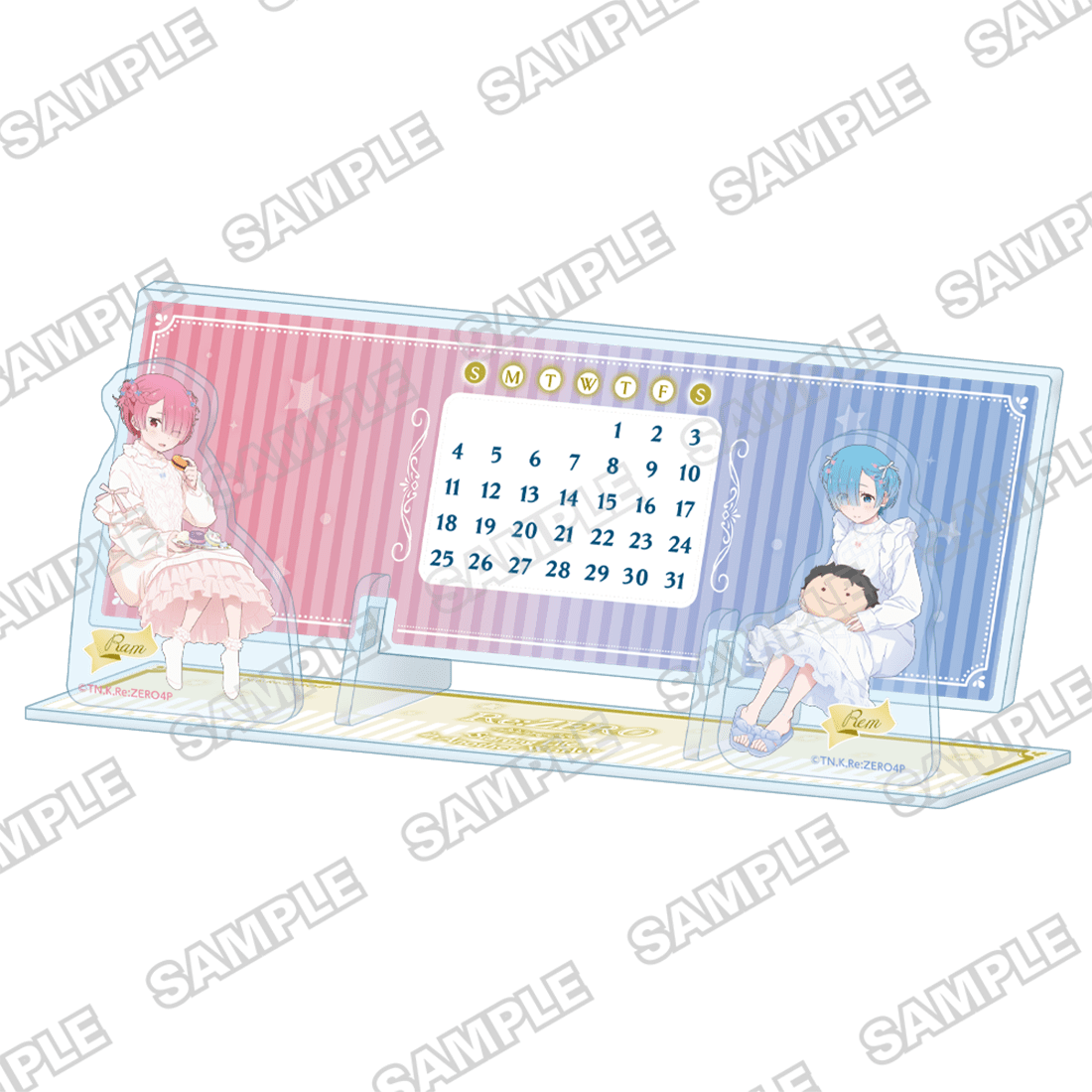 『Re:ゼロから始める異世界生活』アクリル万年カレンダー Re:ゼロから始めるラムとレムの誕生日生活2026ver.