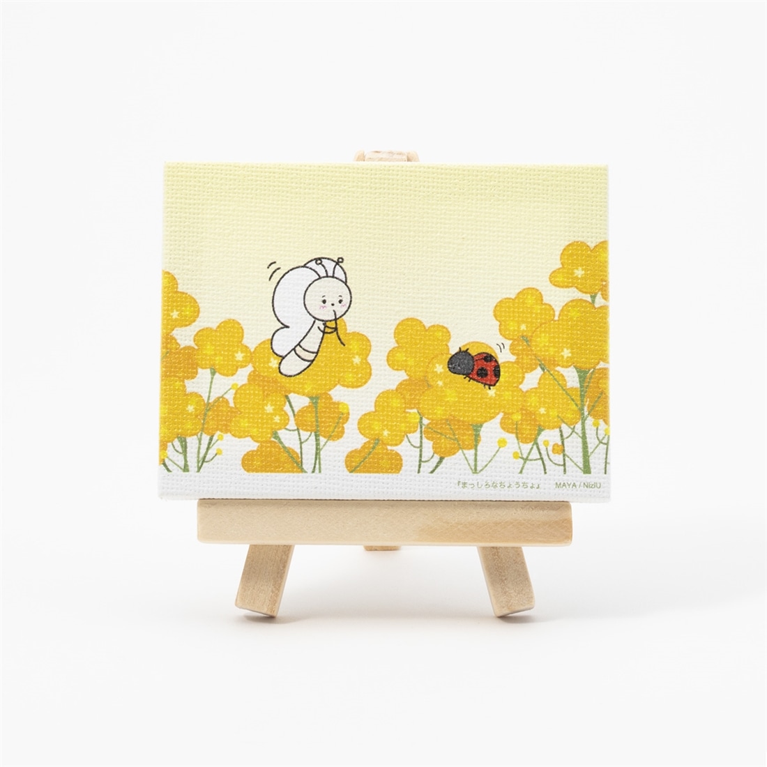 まっしろなちょうちょ　ミニチュアキャンバスA