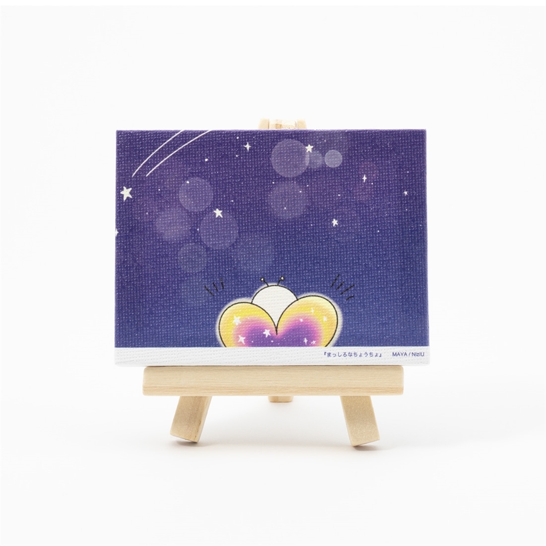 まっしろなちょうちょ　ミニチュアキャンバスB