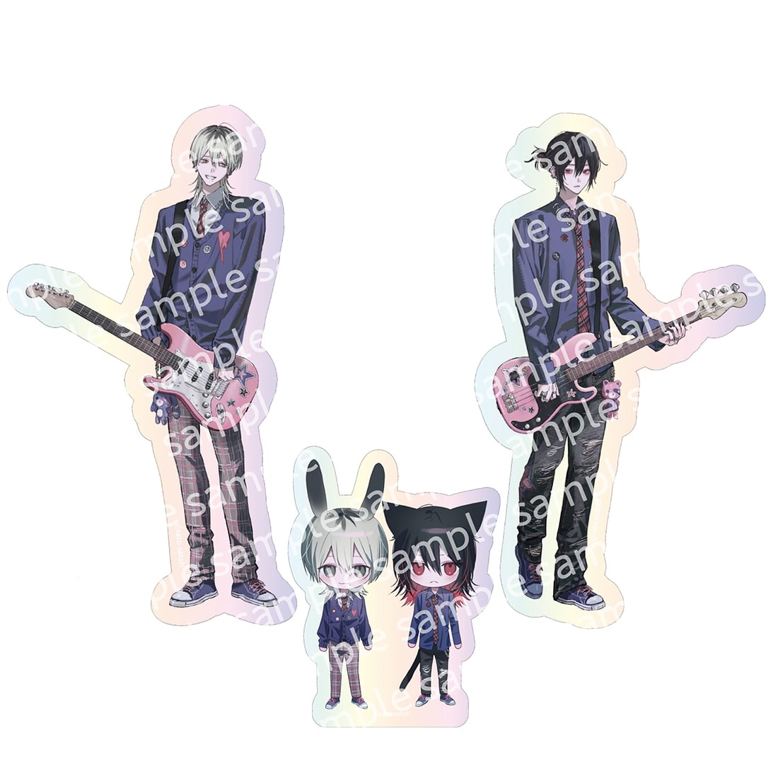 オーロラステッカーセット　PINK/NAVY TRAD. CLUB ver.　666DOPES