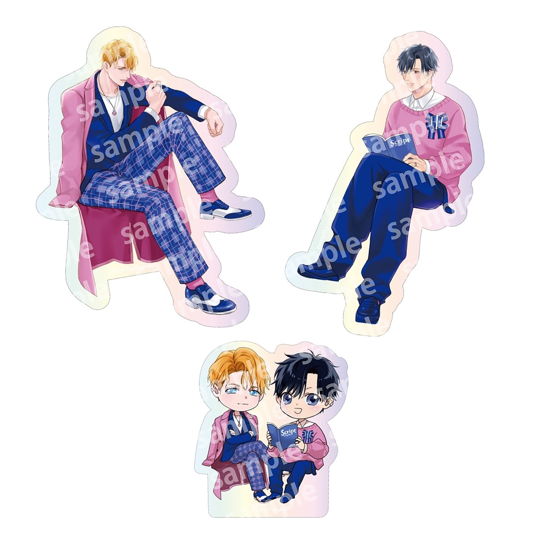 オーロラステッカーセット　PINK/NAVY TRAD. CLUB ver.　ベッドイン・ルール