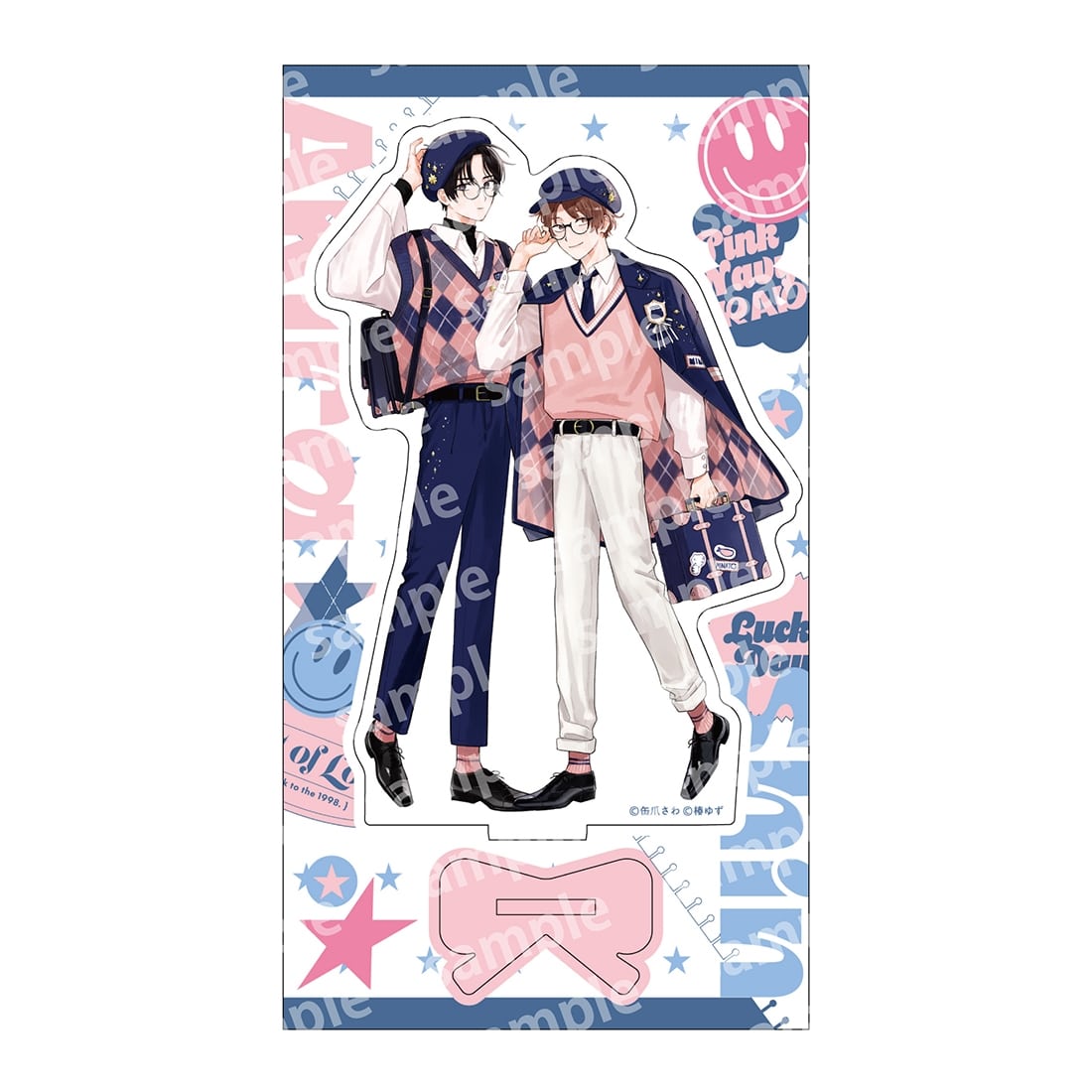 アクリルスタンド　PINK/NAVY TRAD. CLUB ver.　みなと商事コインランドリー