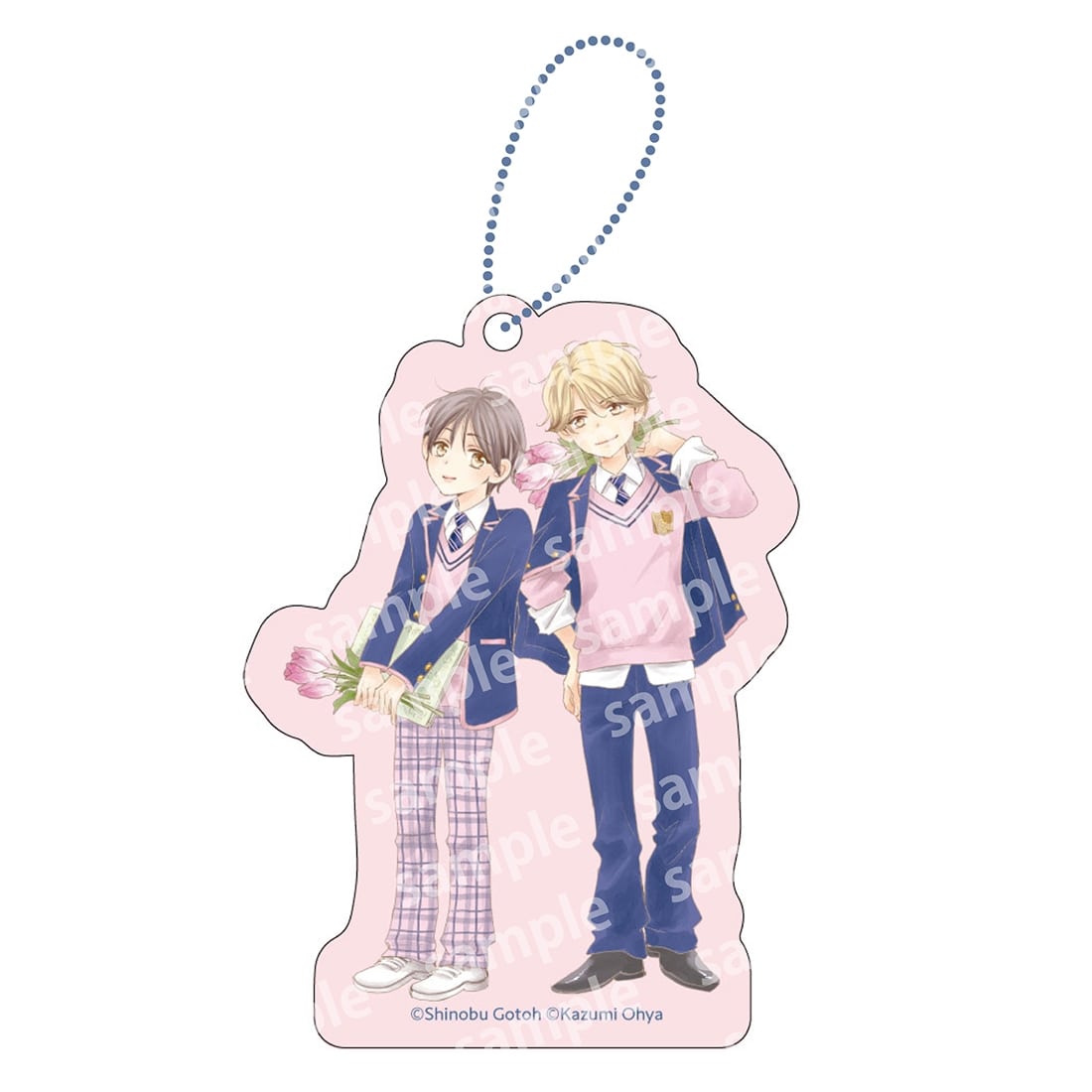 アクリルブロックチャーム　PINK/NAVY TRAD. CLUB ver.　タクミくんシリーズ