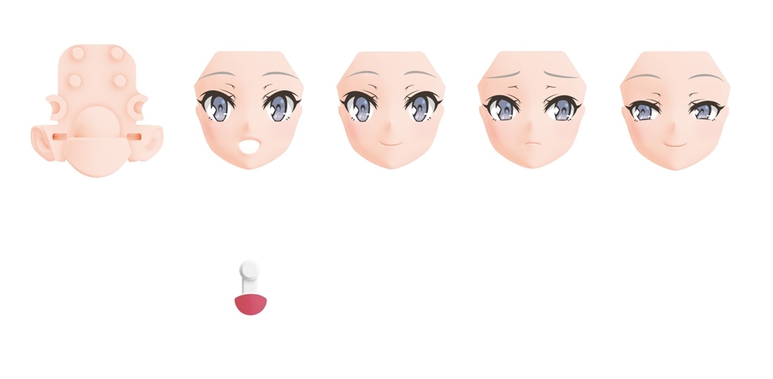 KADOKAWA PLASTIC MODEL SERIES 「青春ブタ野郎」シリーズ 桜島麻衣 / 桜島麻衣 DX ver. 顔パーツセット