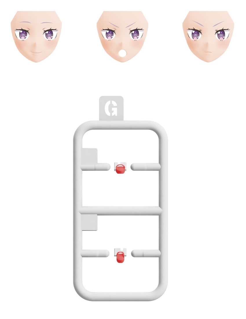 KADOKAWA PLASTIC MODEL SERIES 「Re:ゼロから始める異世界生活」 エミリア / エミリア DX ver. 表情パーツセット(通常)