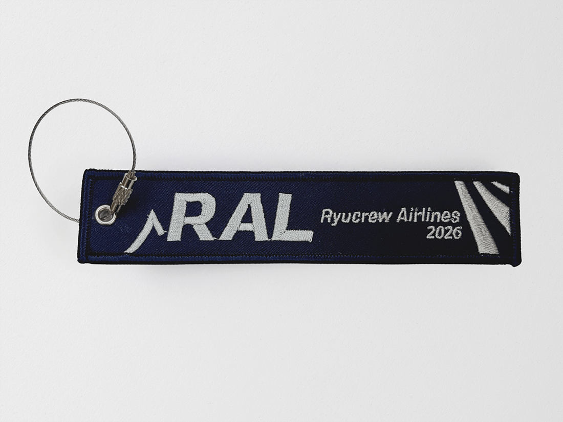 Ryucrew Airlines フライトタグ 2026 ネイビー