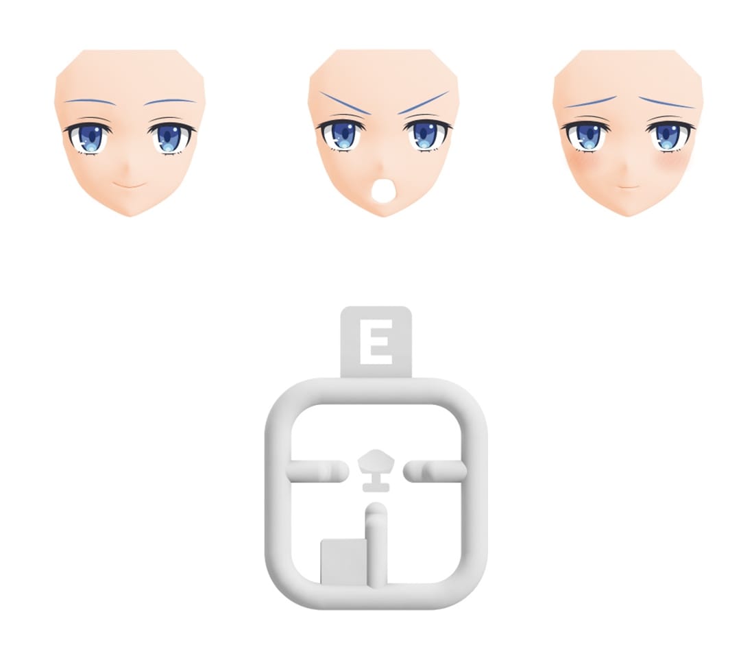 KADOKAWA PLASTIC MODEL SERIES 「無職転生2 ～異世界行ったら本気だす～」 ロキシー・ミグルディア / ロキシー・ミグルディア DX ver. 表情パーツセット(通常)