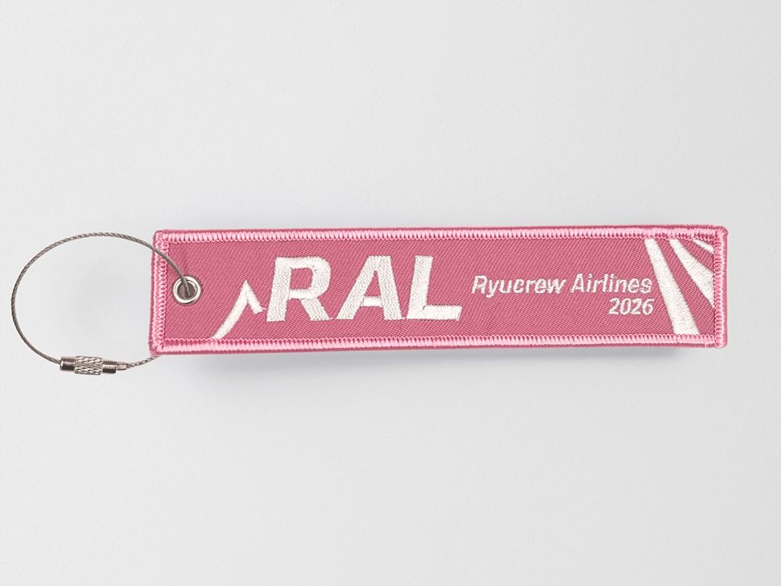 Ryucrew Airlines フライトタグ 2026 ピンク