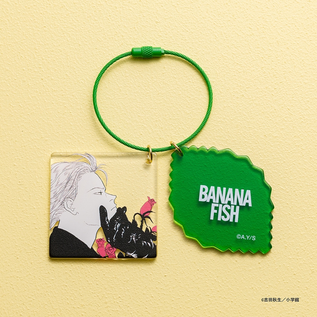 BANANA FISH ダブルアクリルキーリング ⑤アッシュC（リーフ）