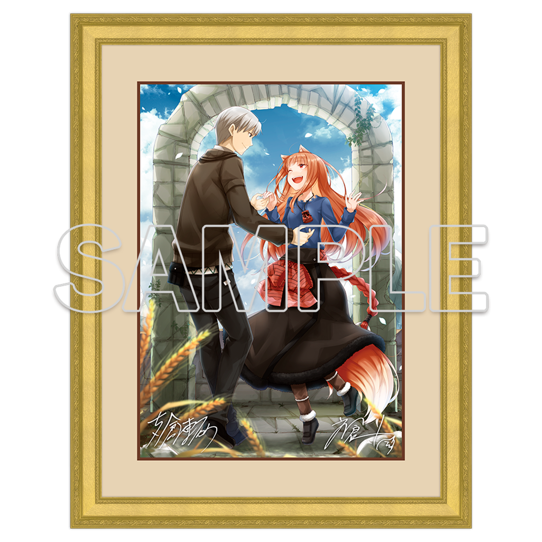 『狼と香辛料』原作20周年記念 キャラファイングラフ キービジュアル