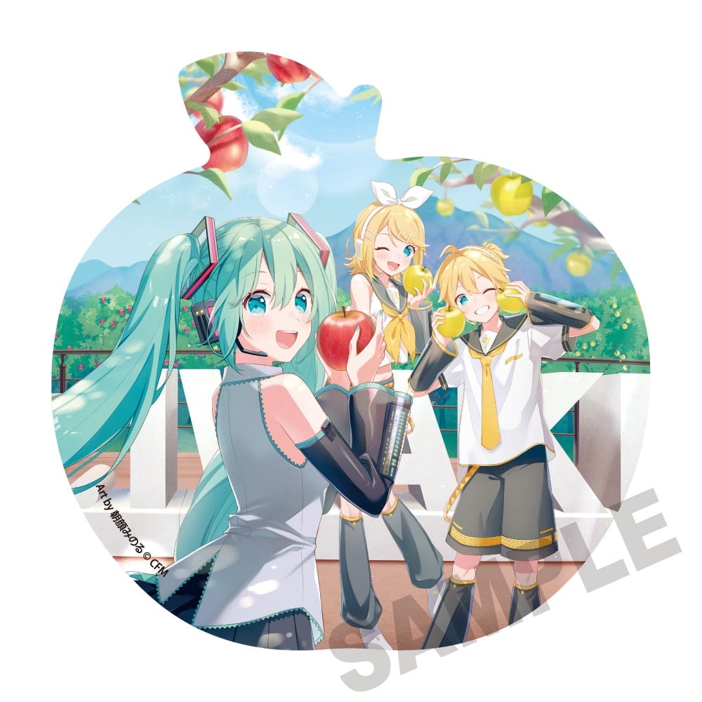 初音ミク×弘前りんご マウスパッド Art by 朝顔みのる