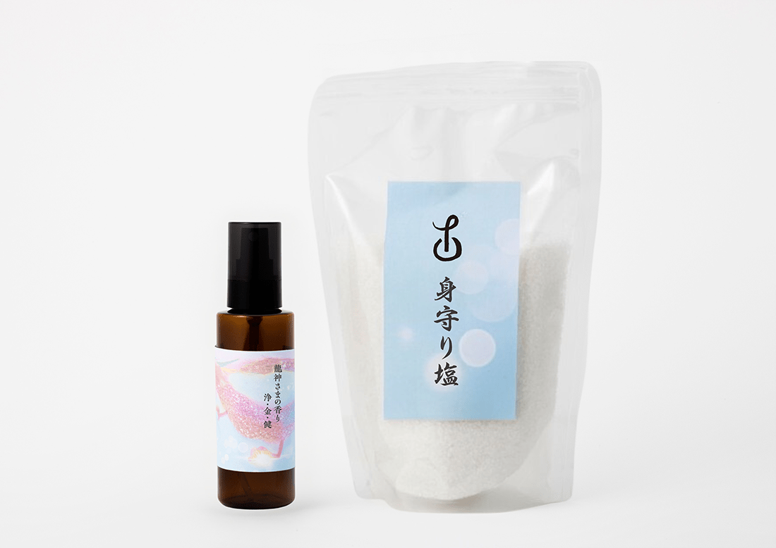 ハッピー.三姉妹 龍神さまの香りアロマスプレーと身守り塩