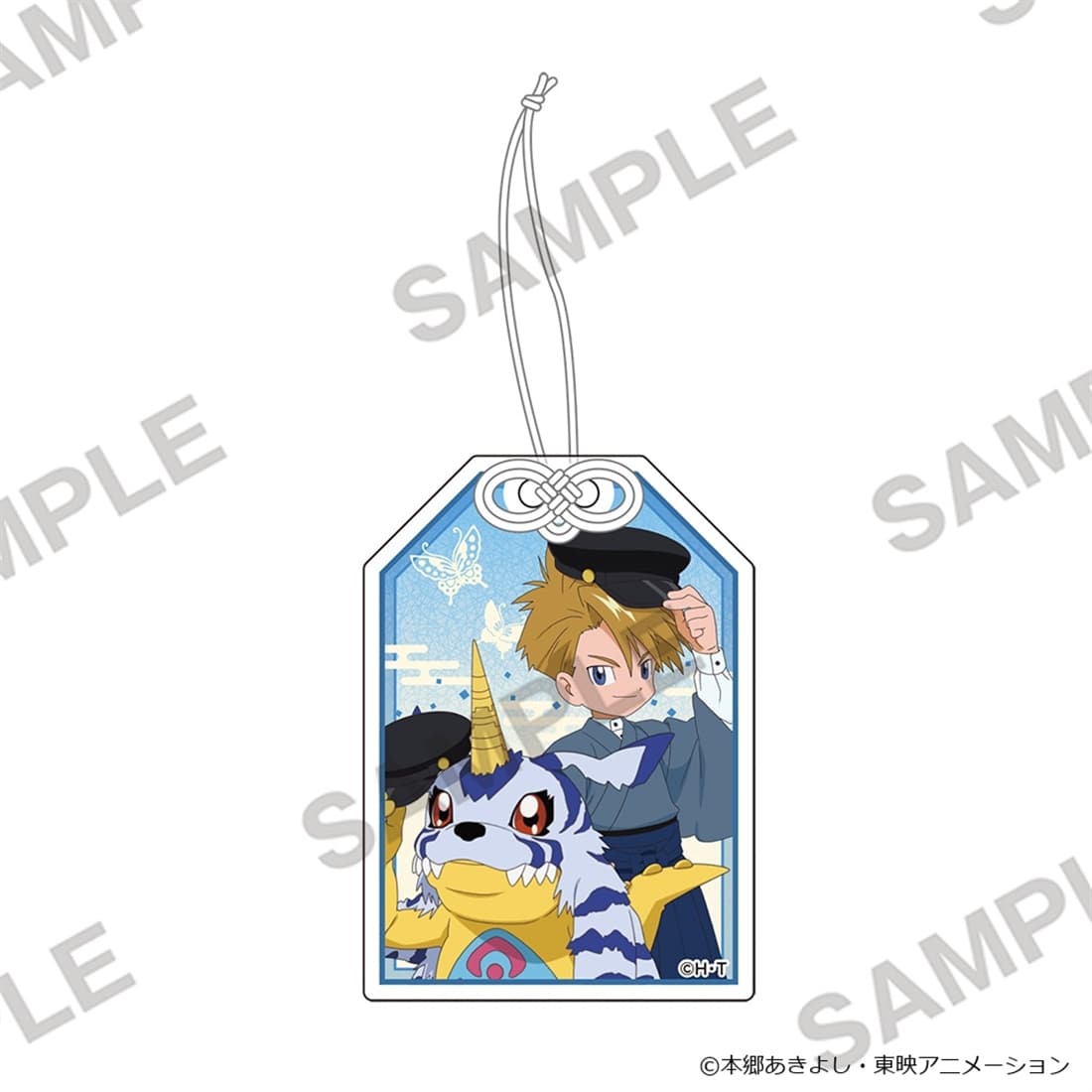 デジモンアドベンチャー アクリルお守りキーホルダー 石田ヤマト＆ガブモン
