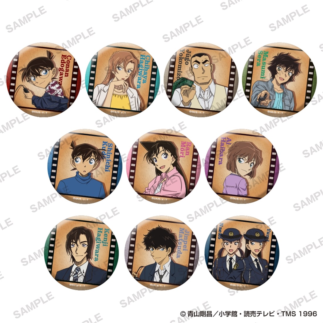 「名探偵コナン」缶バッジ＋ セルフフォトver. BOX