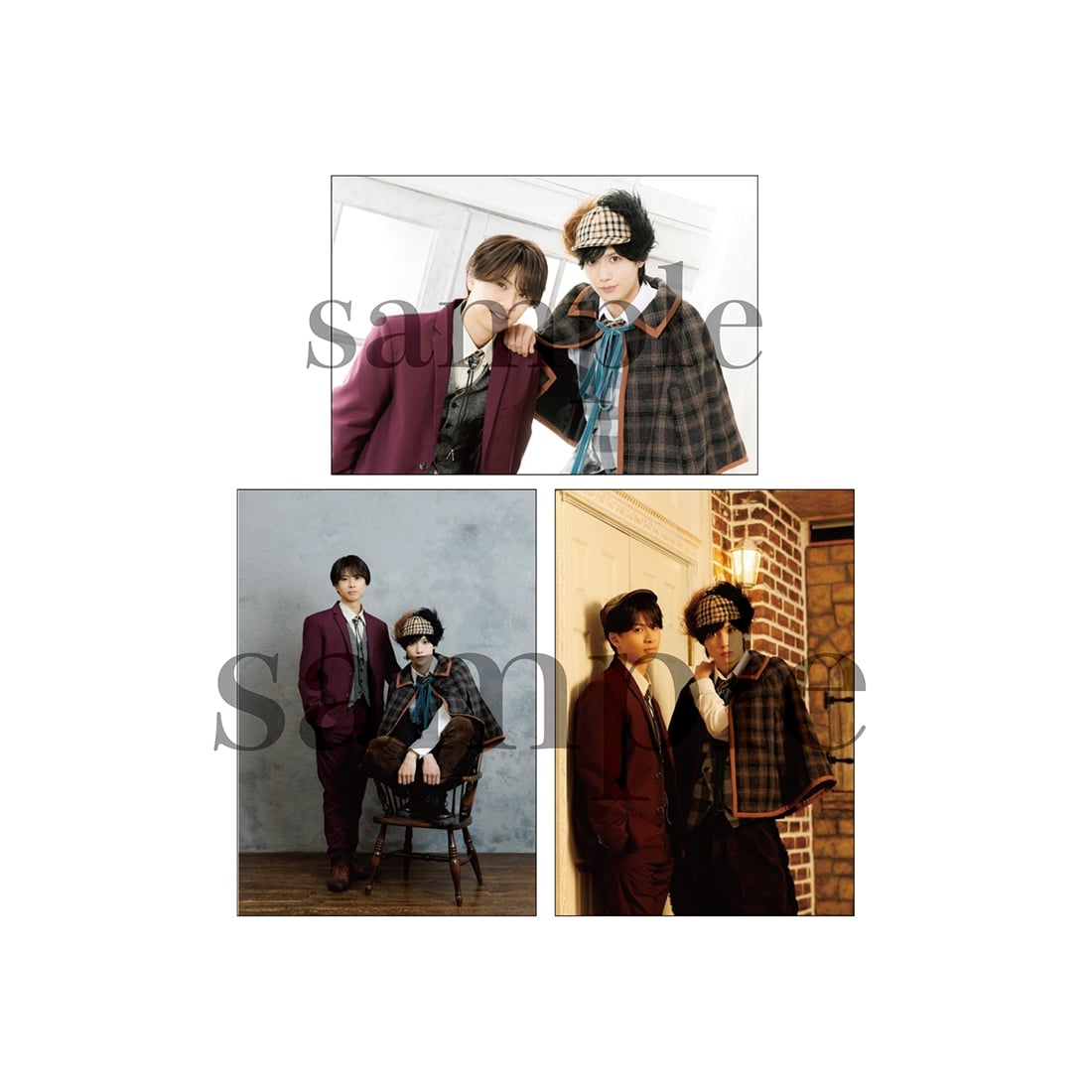 赤川次郎50周年 三毛猫ホームズのカーテンコール　ブロマイドセット（3枚入り）片山義太郎（岡宮来夢）＆ホームズ（水江建太）
