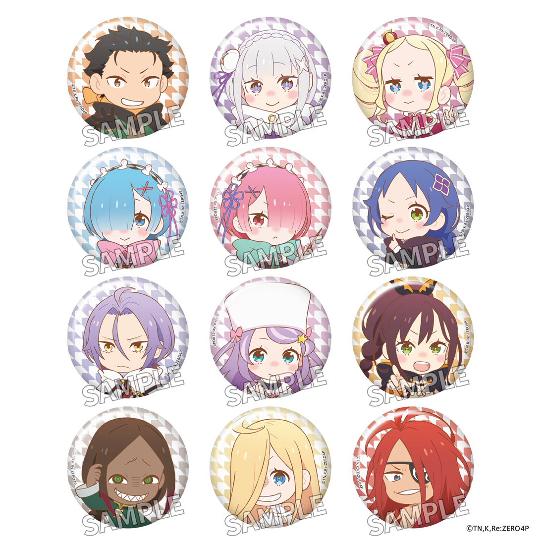 「Re:ゼロから始める異世界生活」4th season トレーディングミニキャラきらきら缶バッジ BOX