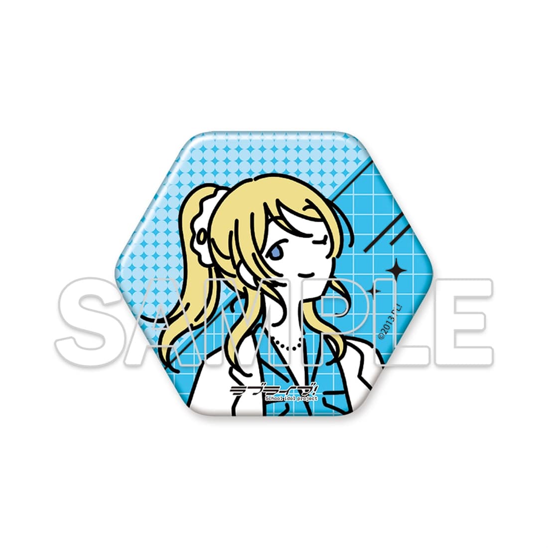 『ラブライブ！』お散歩は季節をまとって。 六角形缶バッジ　絢瀬絵里