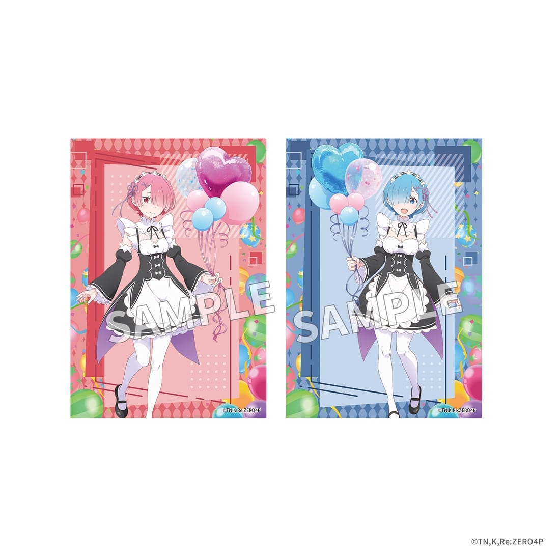 「Re:ゼロから始める異世界生活」ブロマイドセット Flower＆Balloon ver. ラム＆レム