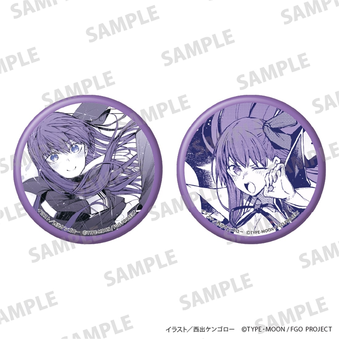 「Fate/Grand Order -Epic of Remnant- 亜種特異点EX 深海電脳楽土 SE.RA.PH」缶バッジセット B