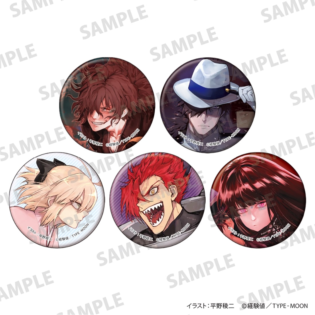「帝都聖杯奇譚 fate/type redline」トレーディング缶バッジ BOX BOX