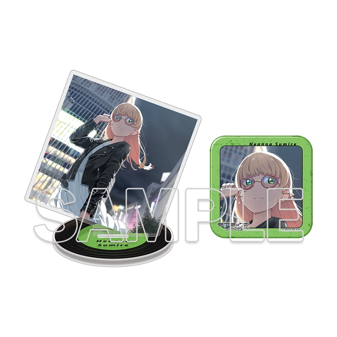 【会場先行】『ラブライブ！スーパースター!!』ましかくアクリルプレート＆缶バッジセット ～Behind the ”Aspire”～　平安名 すみれ