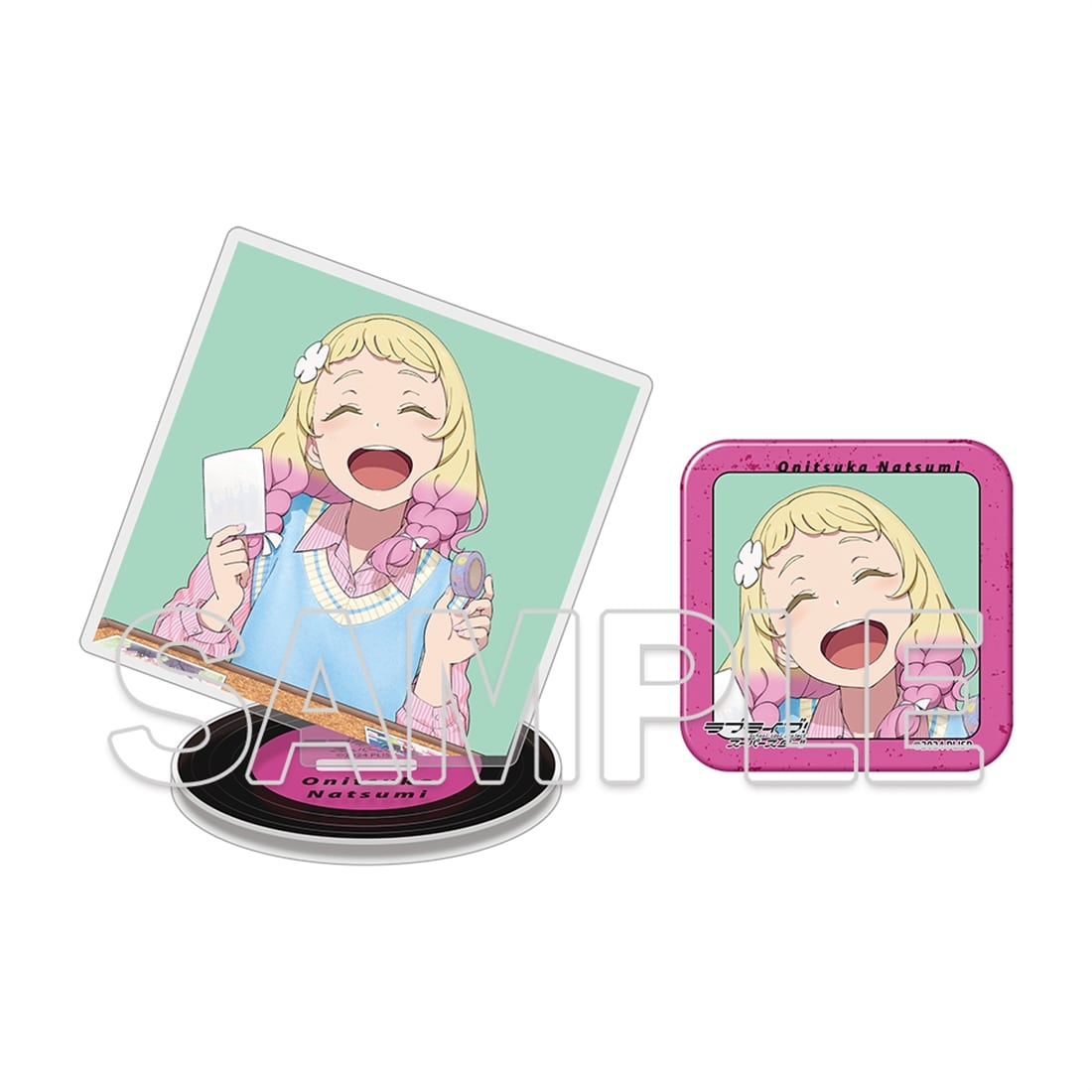 【会場先行】『ラブライブ！スーパースター!!』ましかくアクリルプレート＆缶バッジセット ～Behind the ”Aspire”～　鬼塚 夏美