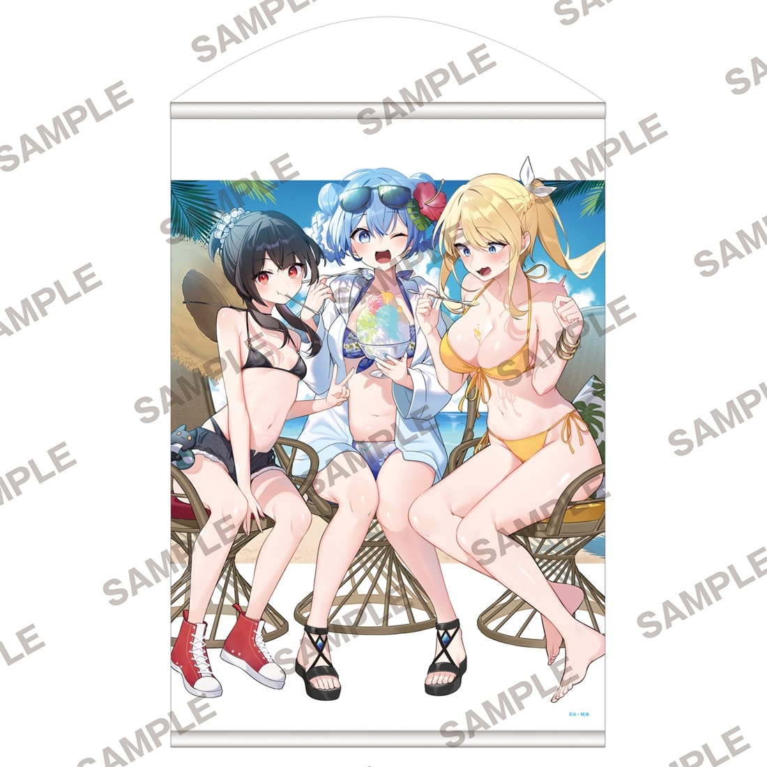 【会場先行】『この素晴らしい世界に祝福を！』描き下ろしB2タペストリー アクア＆めぐみん＆ダクネス