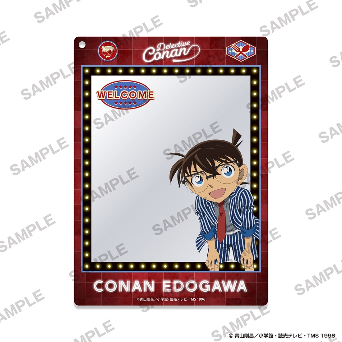 「名探偵コナン」フレームアクリルキーホルダー アメリカンオールディーズver.　江戸川コナン