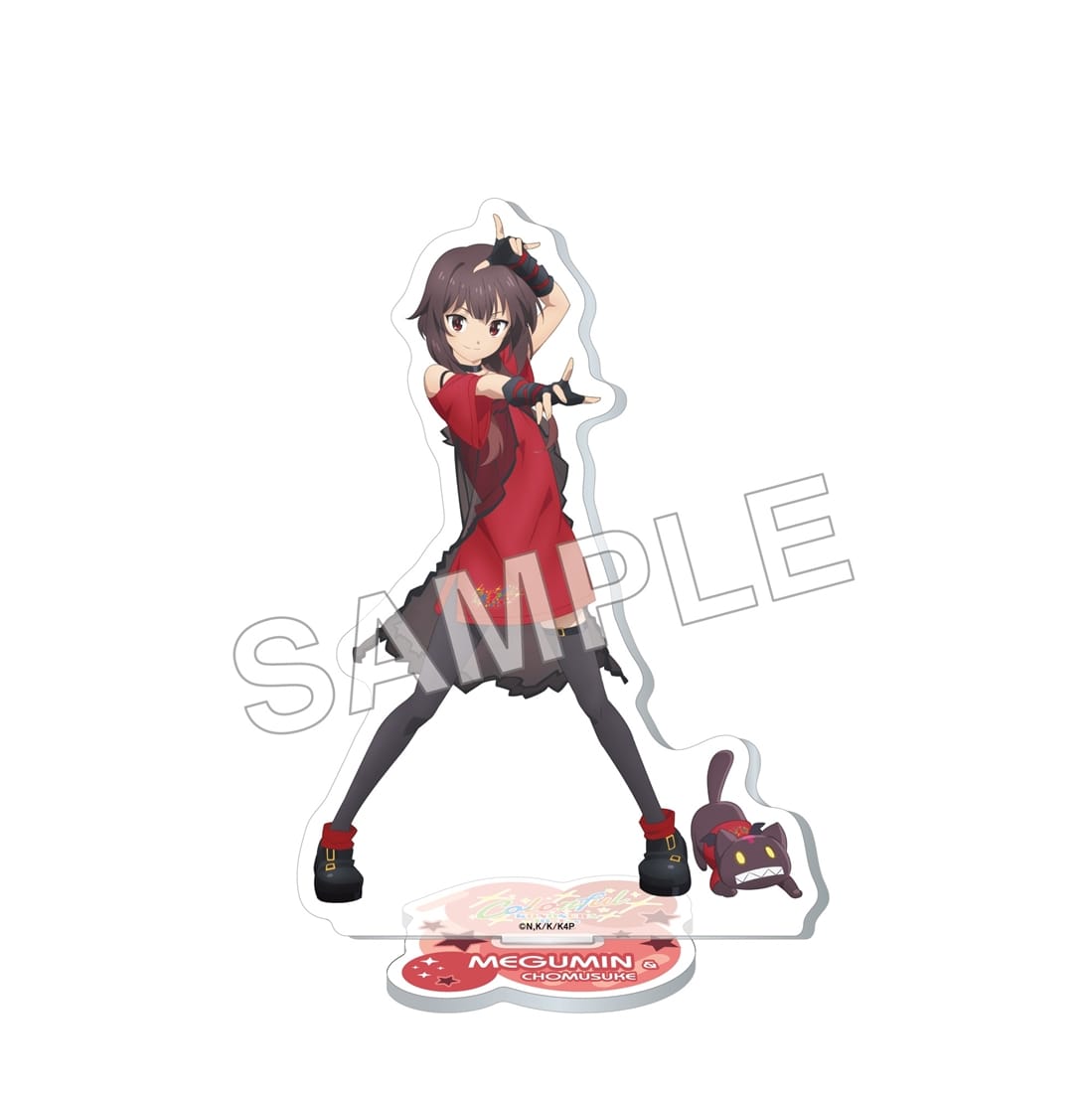 アニメ「この素晴らしい世界に祝福を！」アクリルスタンドフィギュア Colorful ver. めぐみん＆ちょむすけ