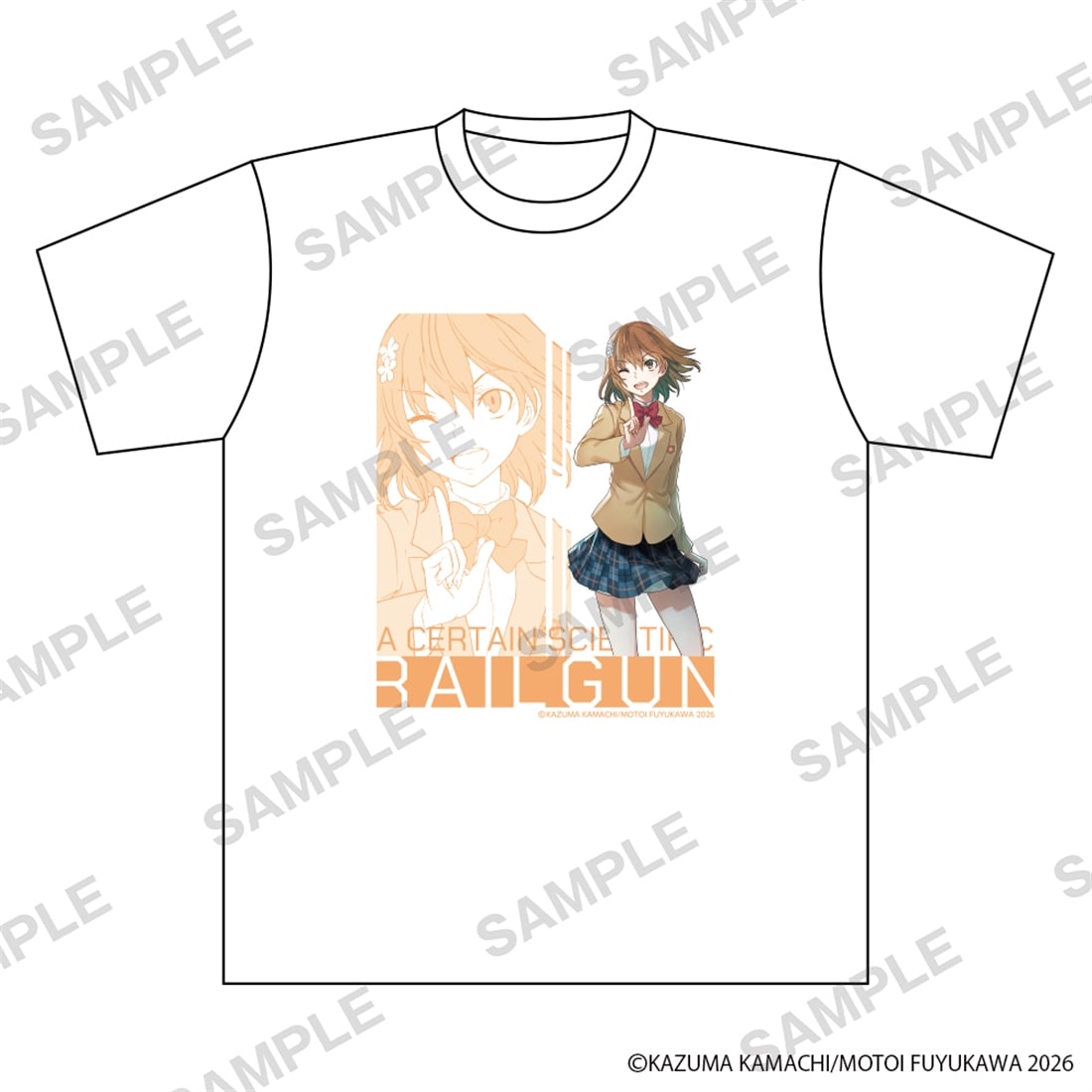 「とある魔術の禁書目録外伝 とある科学の超電磁砲」Tシャツ　御坂美琴