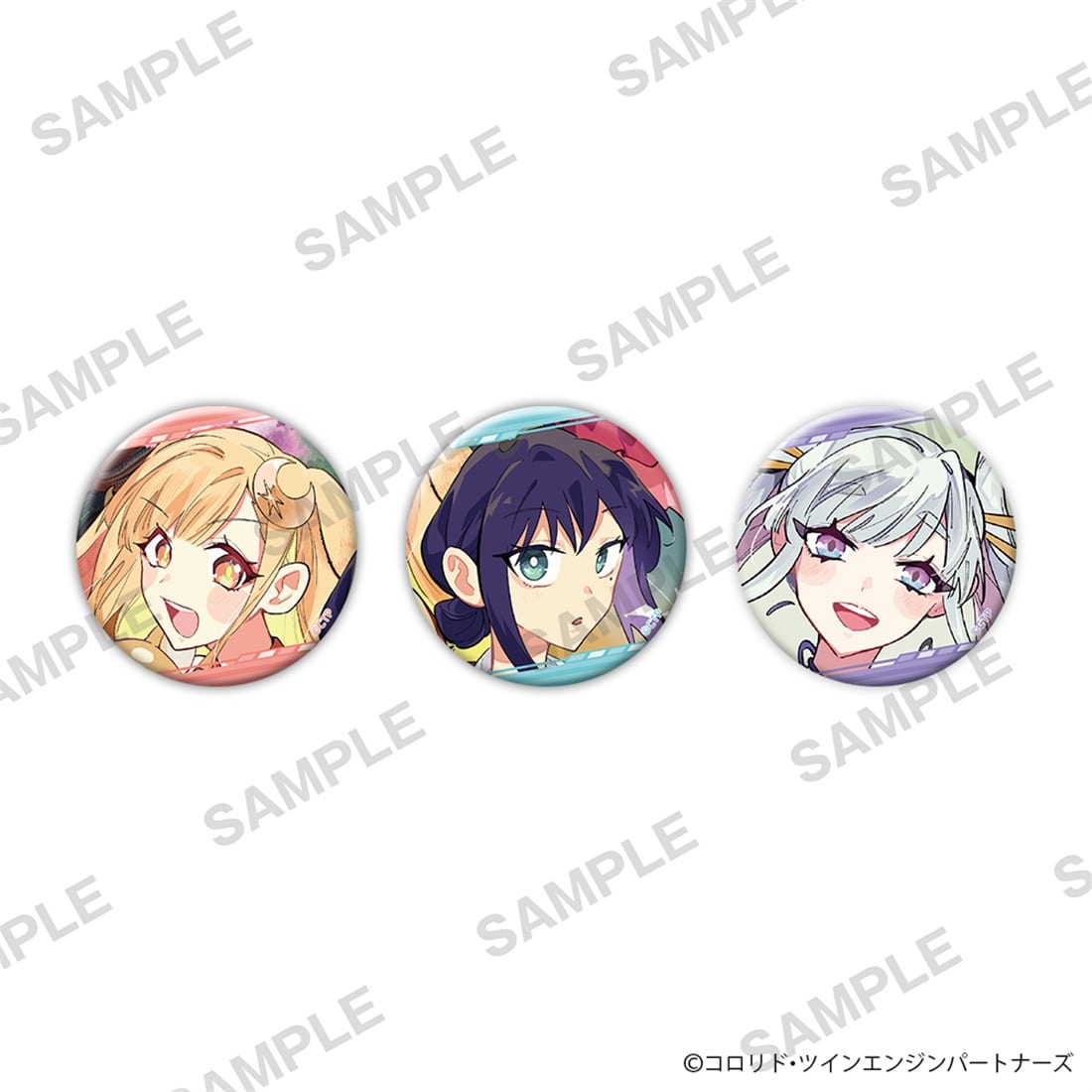 『超かぐや姫！』缶バッジ3個セット かぐや＆酒寄彩葉＆月見ヤチヨ A